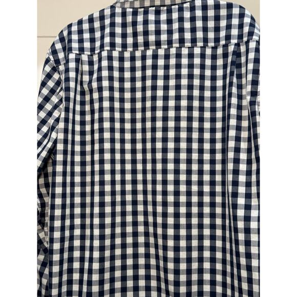 Lee Premium Quality Blue/White Check Men's XL Long Sleeve Shirt - Picture 10 of 12